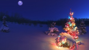 snow-covered_Christmas_tree_lights_wallpaper_1920x1080